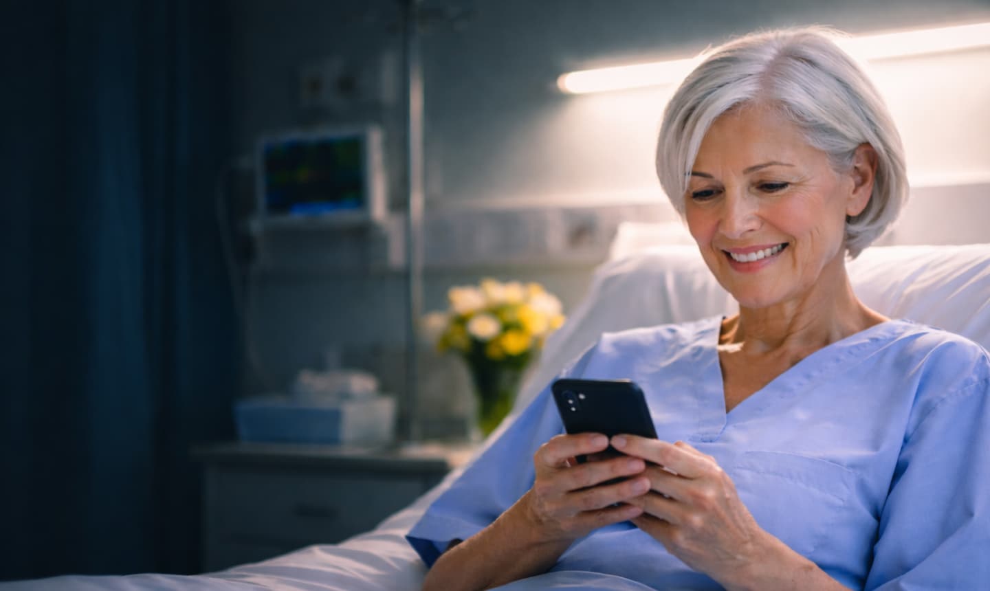 Patient sharing gratitude